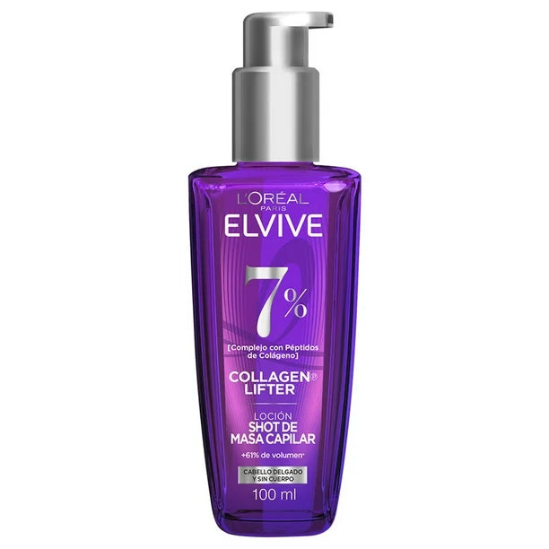 Loción Shot de Masa Capilar 7% Collagen Lifter Elvive 100 ml