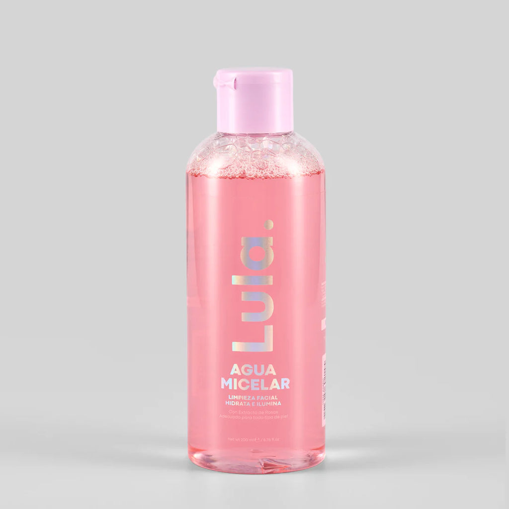 Agua Micelar Lula | Limpieza Facial Hidratante e Iluminadora | Extracto de Rosas