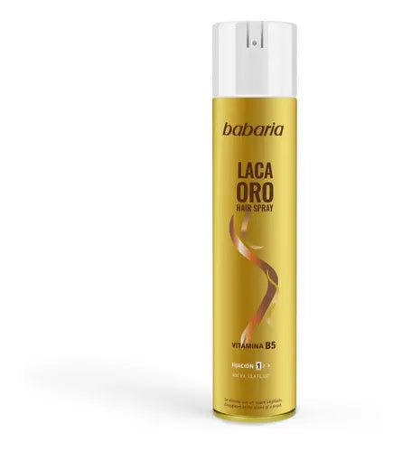 Laca Oro Hair Spray Fijación 1 con Vitamina B5 400ml | Babaria