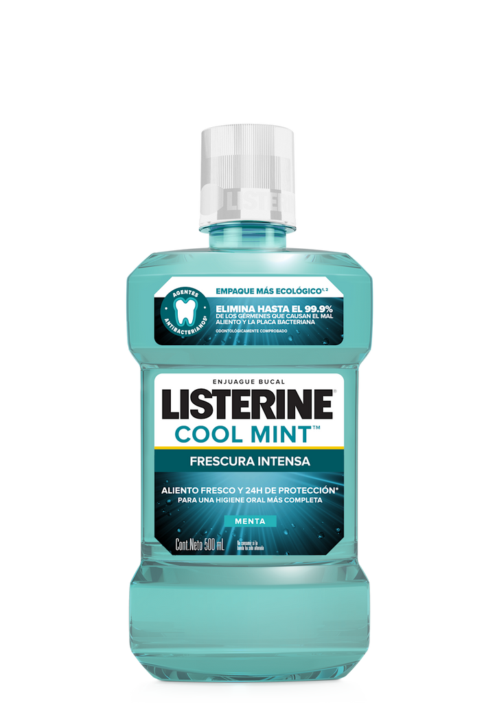 Enjuague Bucal Listerine Cool Mint Frescura Intensa 500 ml