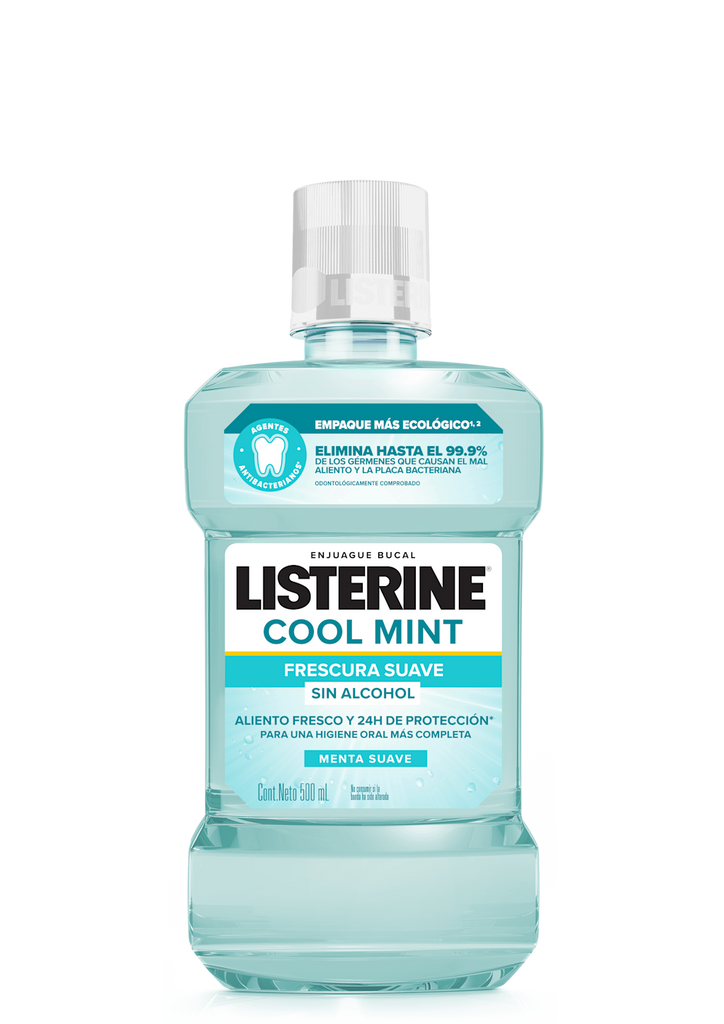 Enjuague Bucal Listerine Cool Mint Sin Alcohol 500 ml