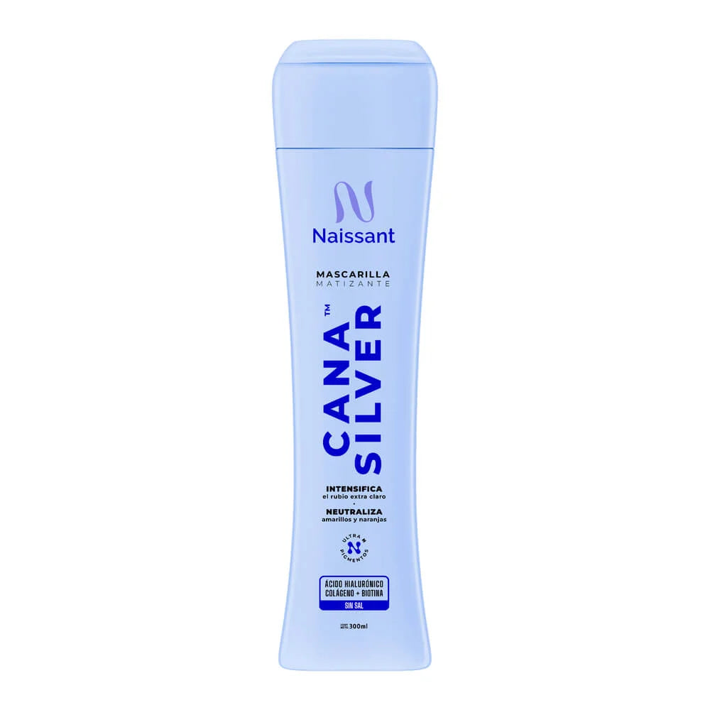 Mascarilla Matizante Naissant Caña Silver 300ml | Neutraliza Tonos Amarillos y Naranjas