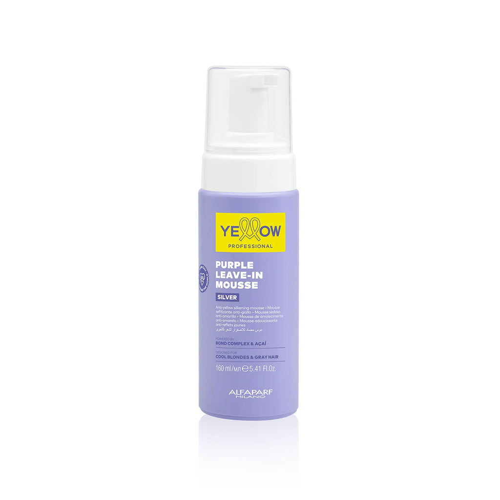 Purple Leave-In Mousse Silver | Yellow Alfaparf Milano | 160 ml