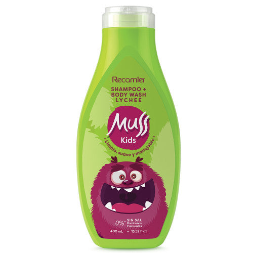 Shampoo y Body Wash Muss Kids Lychee 400ml