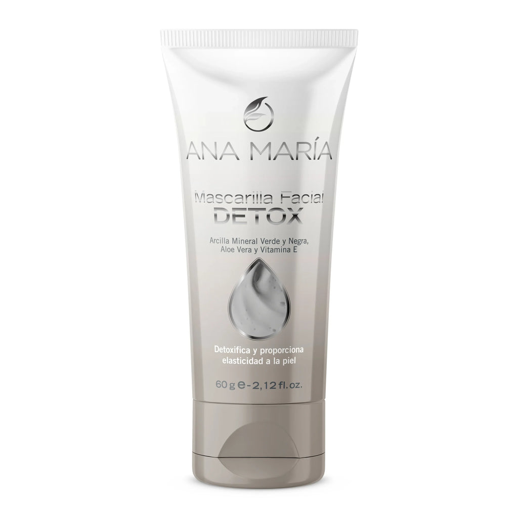 Mascarilla Facial Detox Ana María | Arcilla Verde y Negra, Aloe Vera y Vitamina E