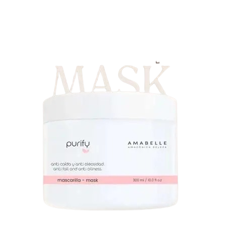 Mascarilla Purify Amabelle Amazônica Beleza 300ml – Anti Caída, Anti Oleosidad y Fortalecimiento Capilar