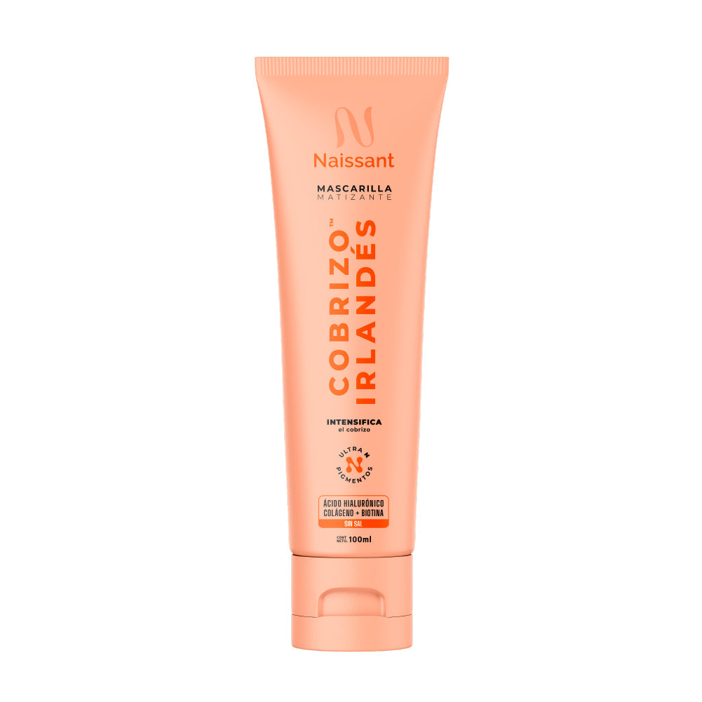 Mascarilla Matizante Naissant Cobrizo Irlandés 100ml | Intensifica y Revitaliza el Cabello Cobrizo