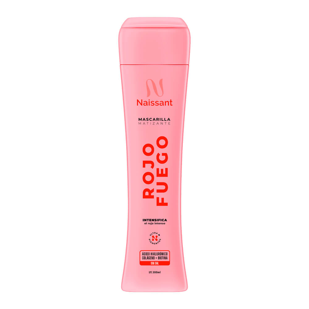 Mascarilla Matizante Naissant Rojo Fuego 300ml | Intensifica el Rojo Intenso
