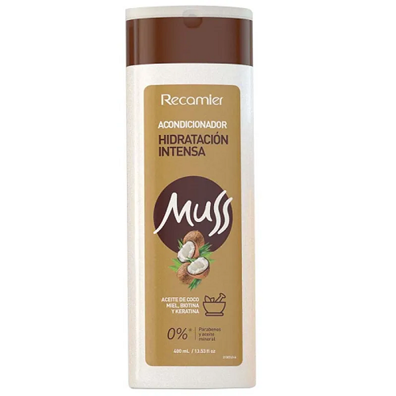 Acondicionador Hidratación Intensa | Muss Recamier Coco | 400 ml