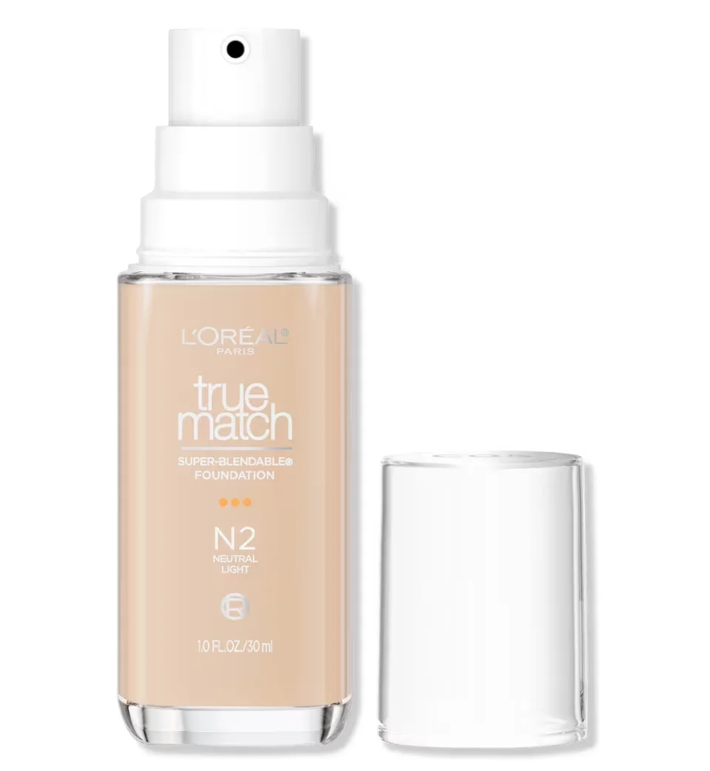 Base de Maquillaje L'Oréal True Match | Tono N2 | Acabado Natural e Hidratante | 30 ml