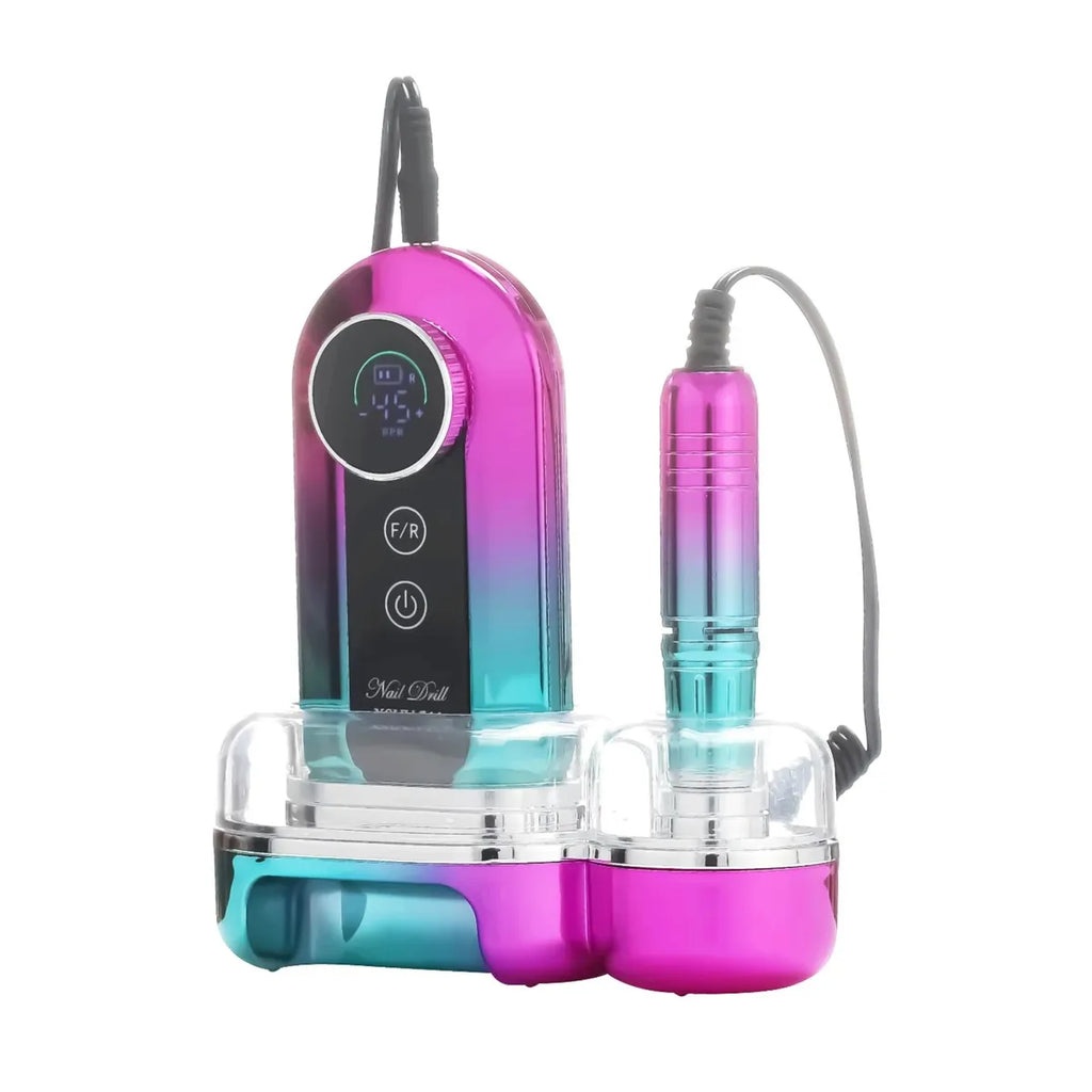 Torno para Uñas Profesional Inalámbrico Nail Drill | Pulidor Portátil de Alta Velocidad con Pantalla LCD