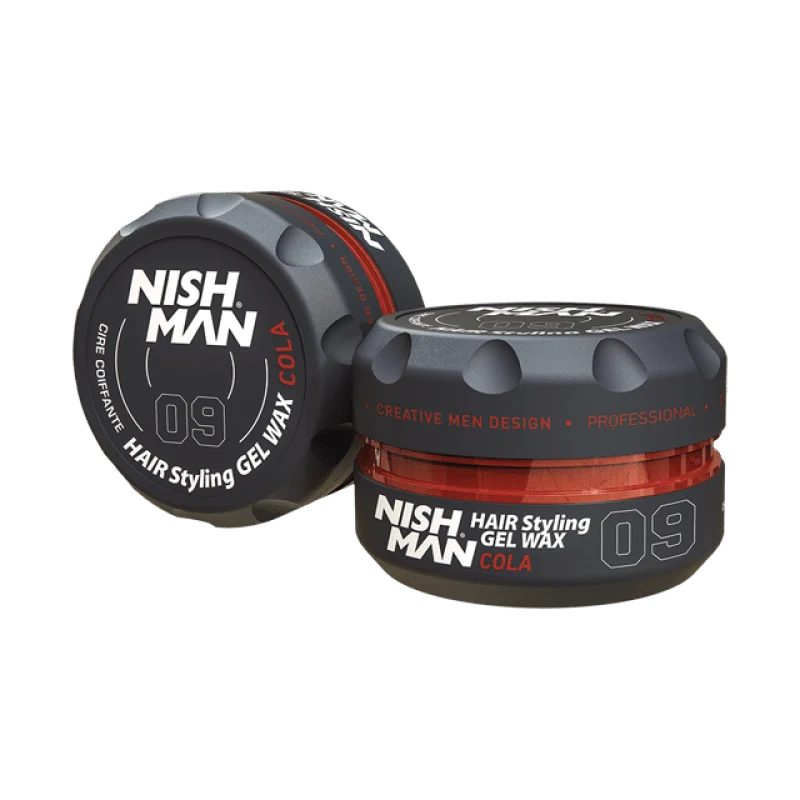 Cera Nish Man N° 09 Hair Styling Gel Wax Cola 150ml | Brillo Profesional