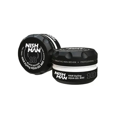 Cera Nish Man N° 10 Aqua Gel Wax 150ml | Black Edition Barbería
