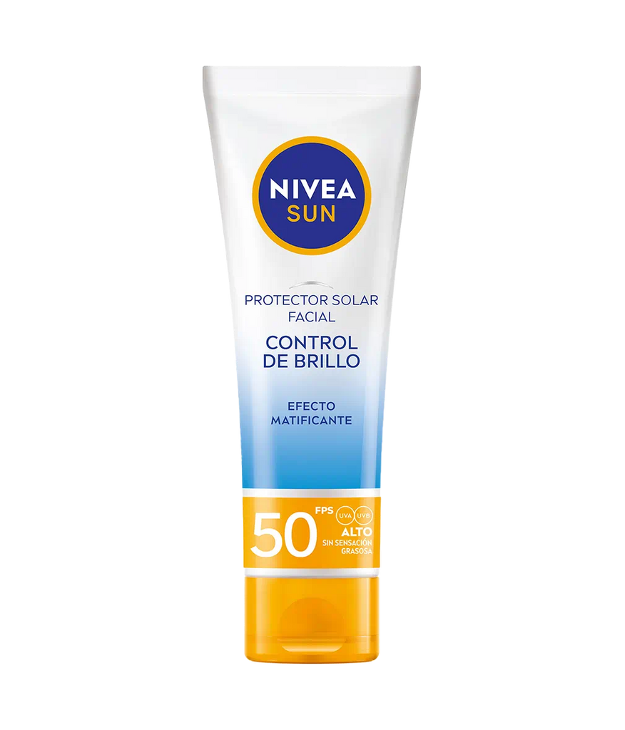 Protector Solar Facial Control de Brillo | Nivea Sun FPS 50+ | 40 ml