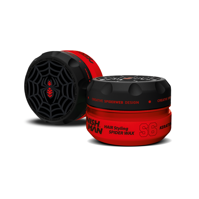 Cera Nish Man Spider Wax S6 Keratin 150ml | Efecto Telaraña