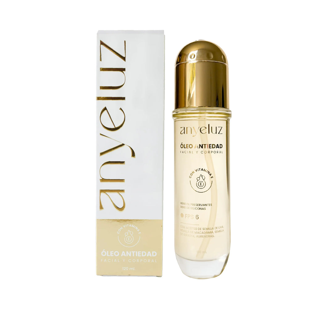 Óleo Antiedad Facial y Corporal Anyeluz 120ml con Vitamina E