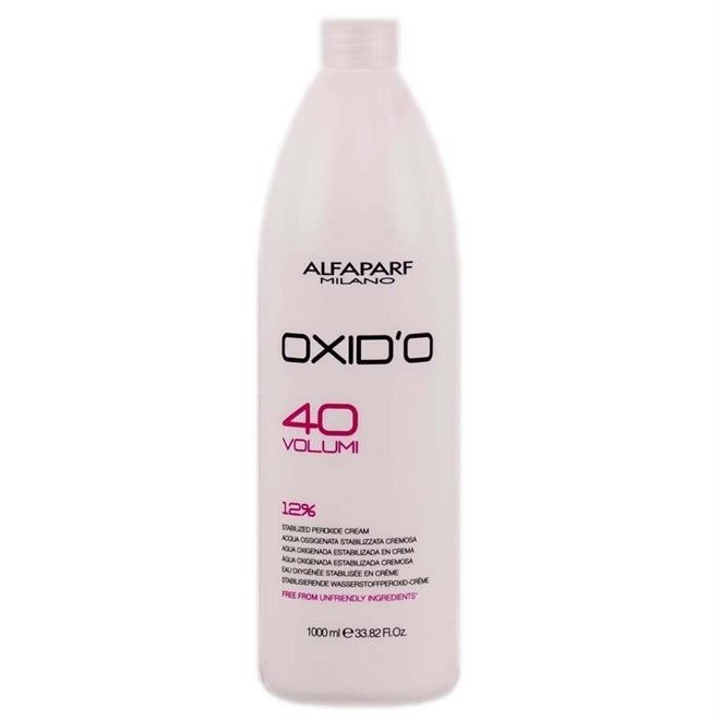 Oxidante en Crema Alfaparf Oxid'o 12% 40 Vol 1 Litro | Revelador Profesional
