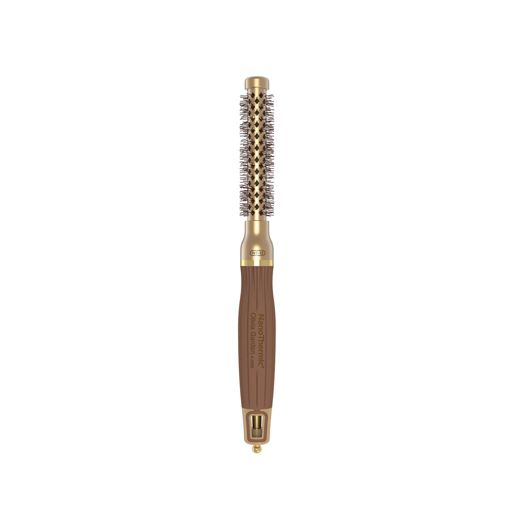 Cepillo Profesional Olivia Garden NanoThermic NT-12 | Precisión de 12mm para Estilizados Detallados