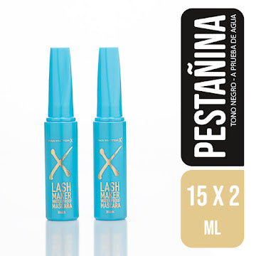 Combo x2 Pestañinas Max Factor Lash Maker Alarga y Volumen a Prueba de Agua