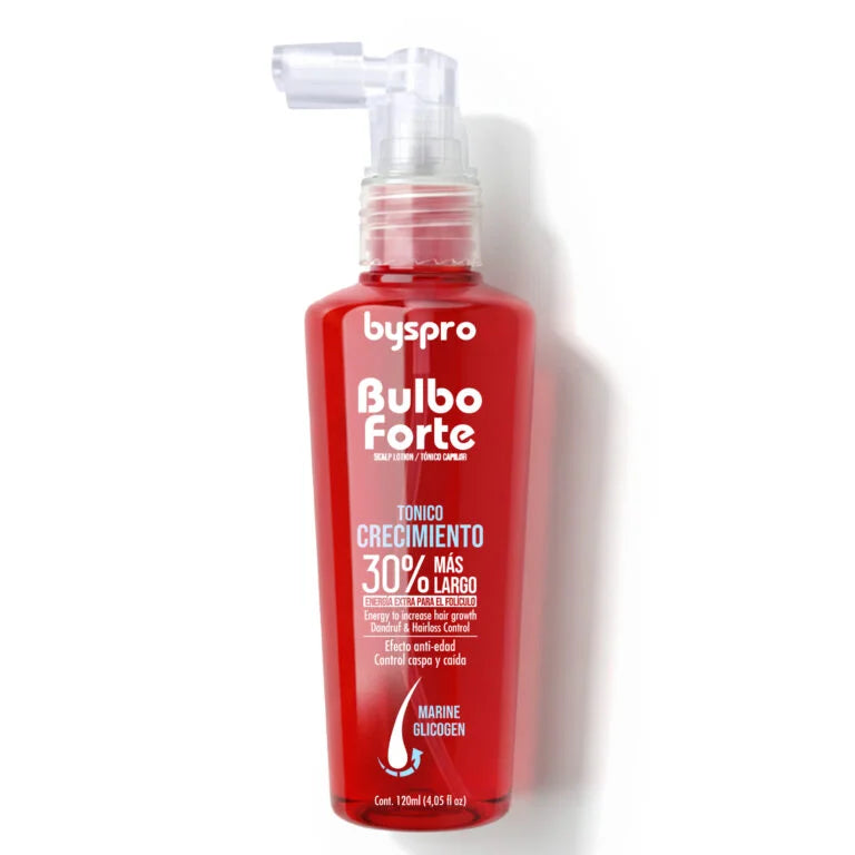 Tónico Crecimiento Bulbo Forte Byspro - 120 ml (Control Caída y Anticaspa)