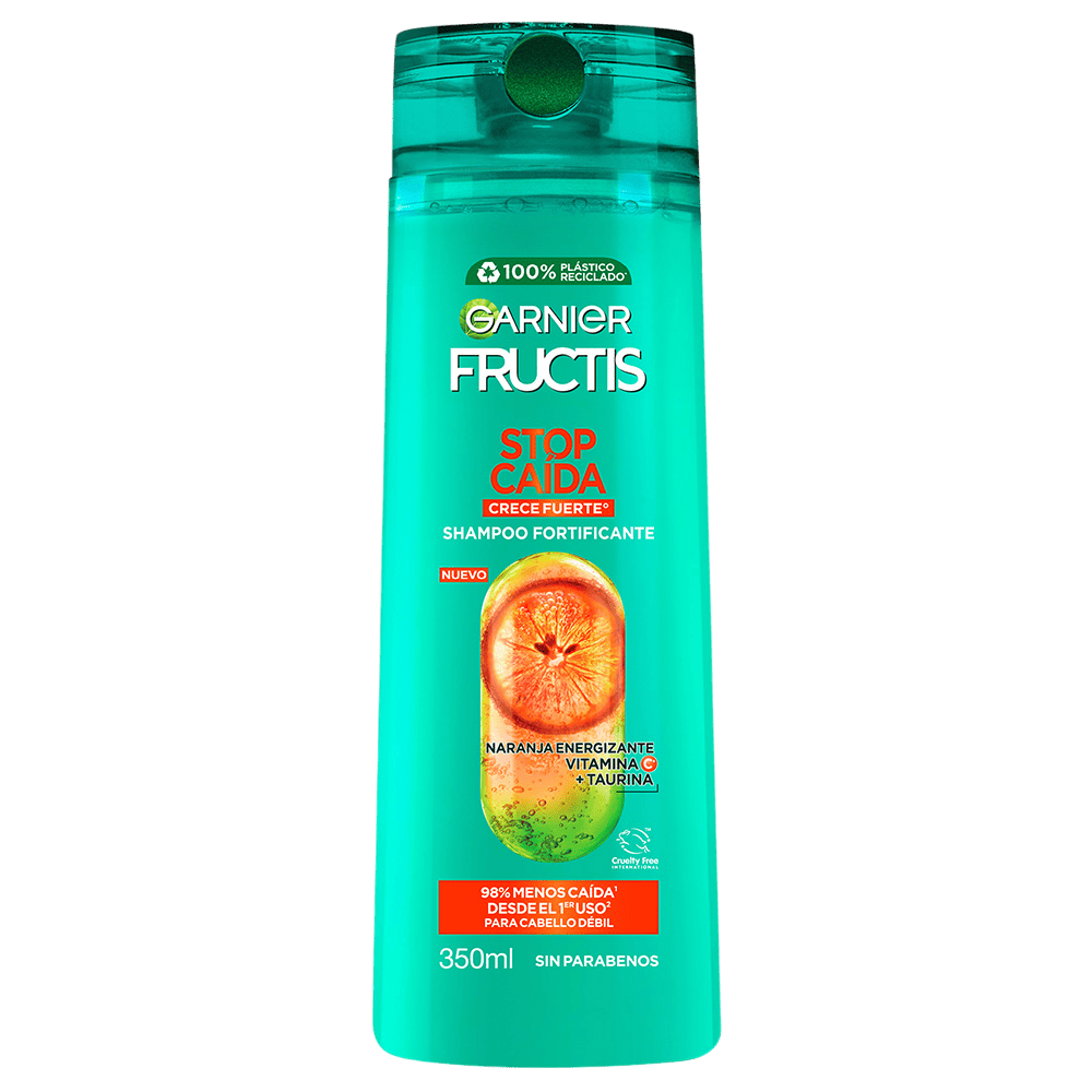 Garnier Fructis Stop Caída Crece Fuerte Champú Fortificante | 350ml