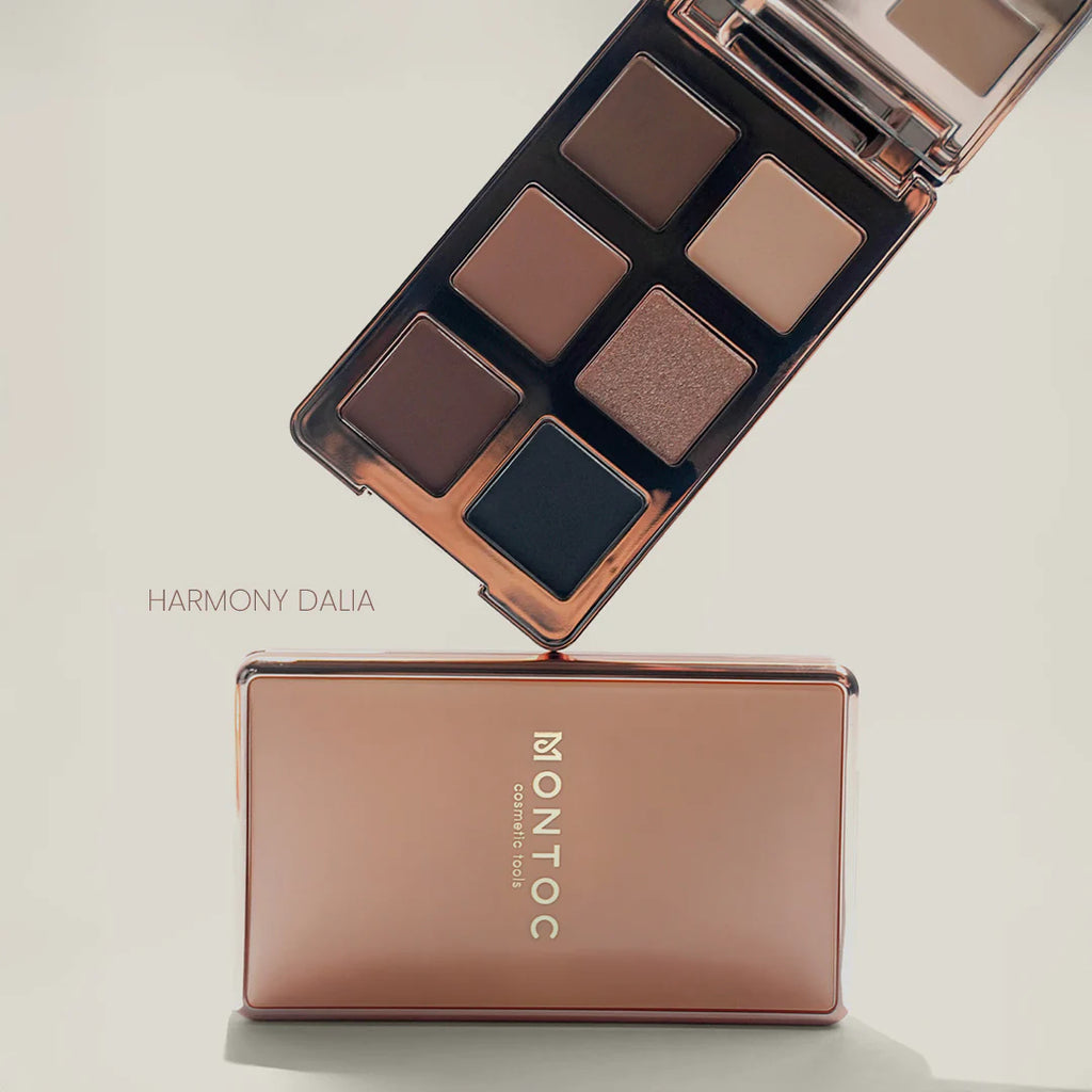 Paleta de Sombras Montoc Harmony Dalia | 6 Tonos Versátiles para un Look Profesional
