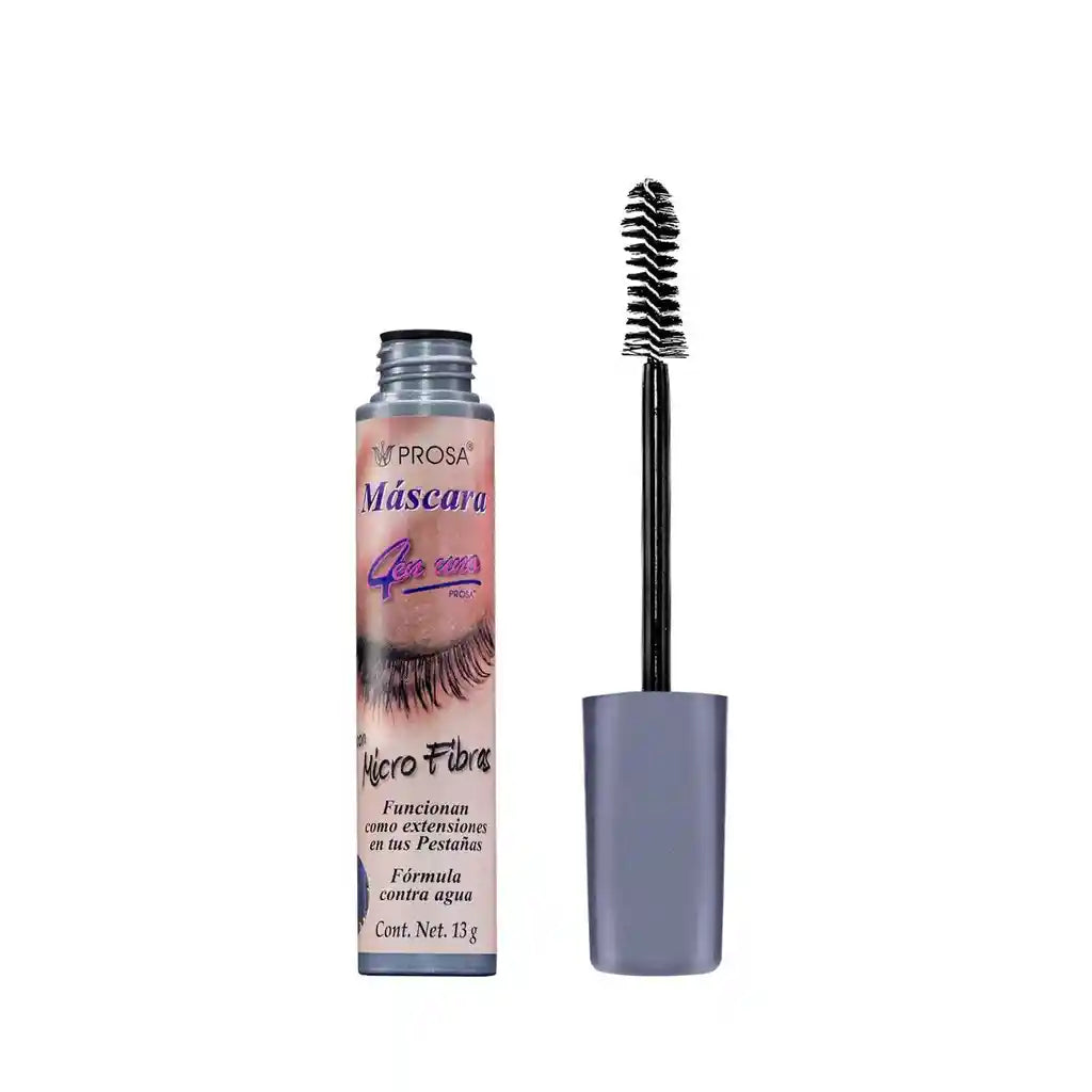 Máscara para Pestañas | Prosa con Microfibras Tubo Gris | 13g