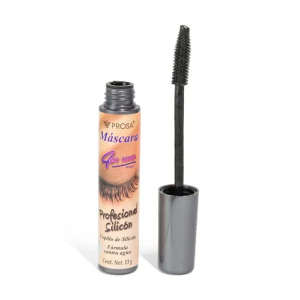 Máscara para Pestañas Prosa | Profesional Silicón Tubo Gris | 13g