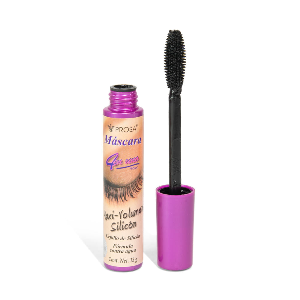Máscara para Pestañas Prosa | Maxi-Volumen Silicón Tubo Rosa | 13g