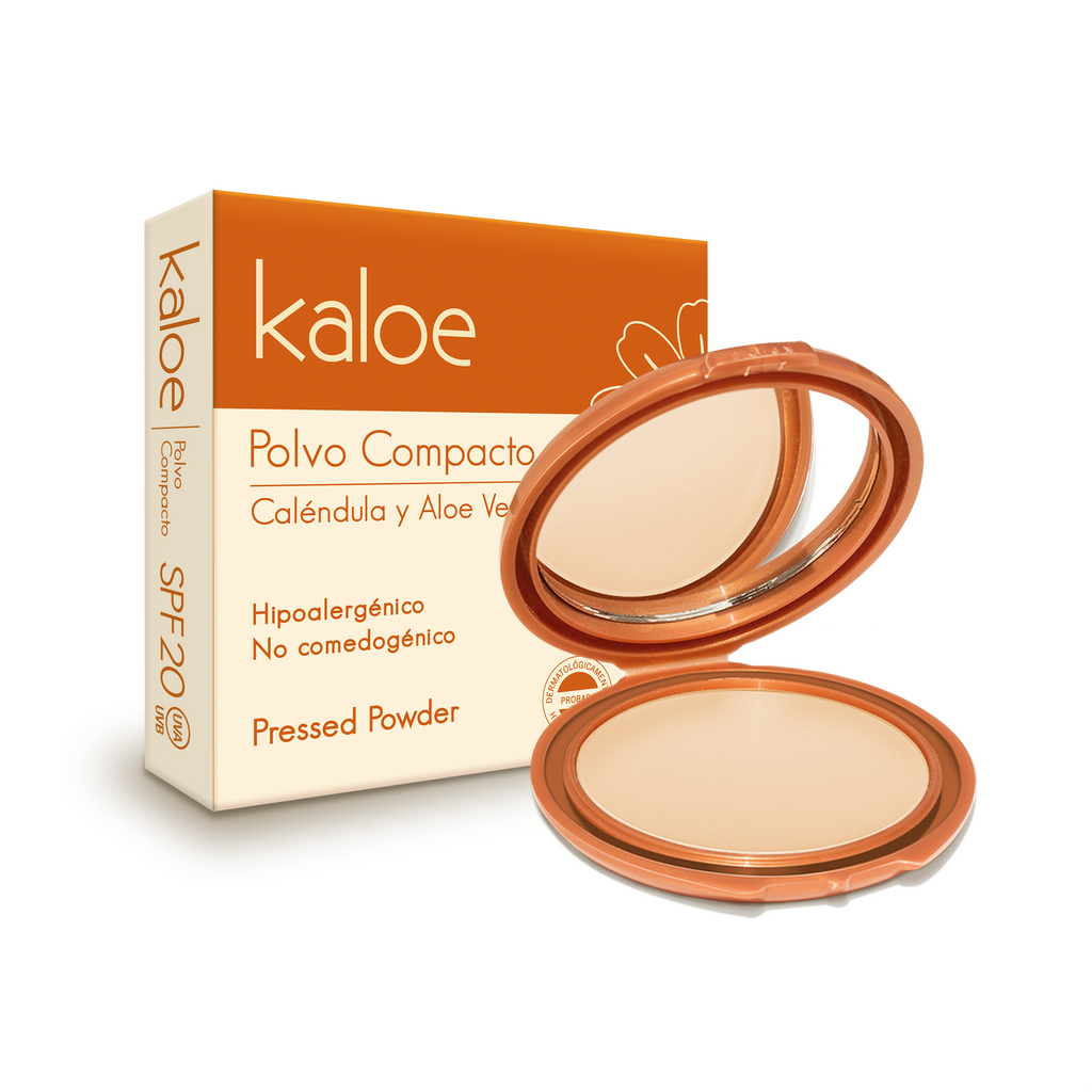 Polvo Compacto Kaloe | Con Caléndula y Aloe Vera | SPF 20