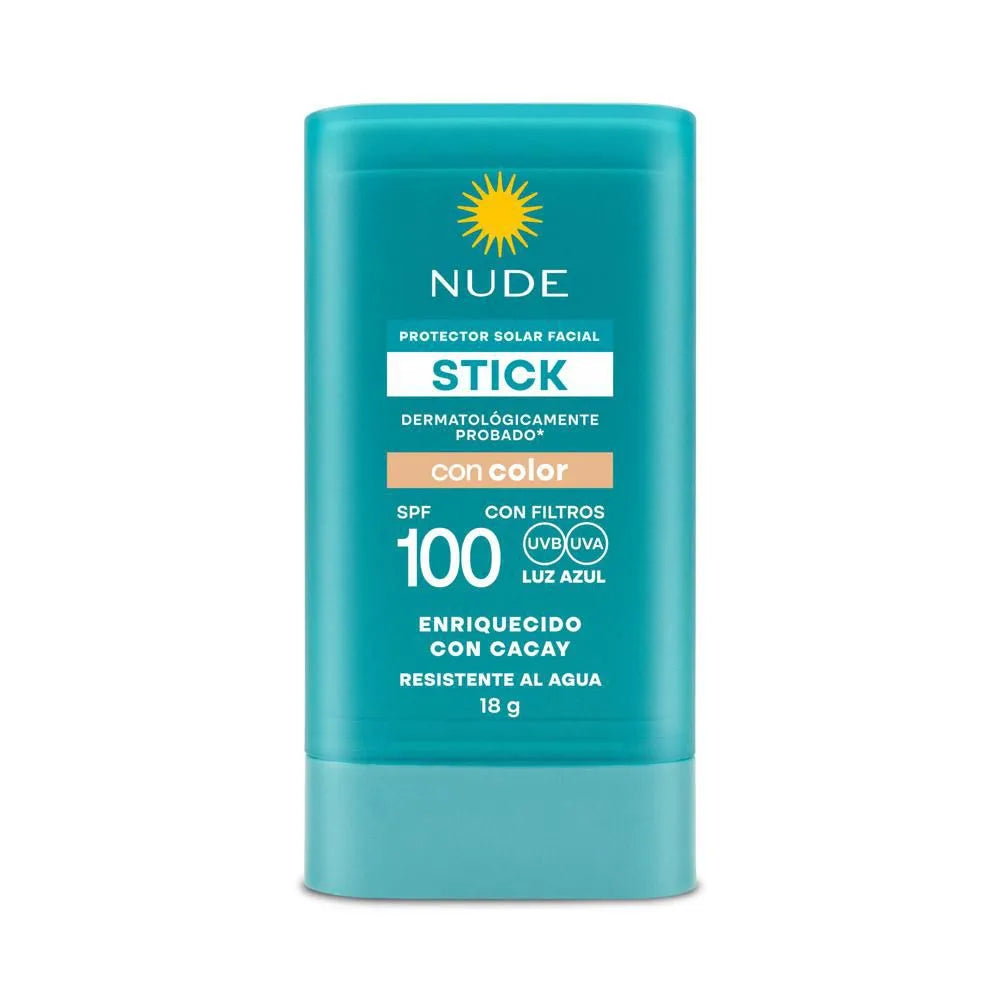 Protector Solar Facial en Stick | SPF 100 con Color 18 g | Nude