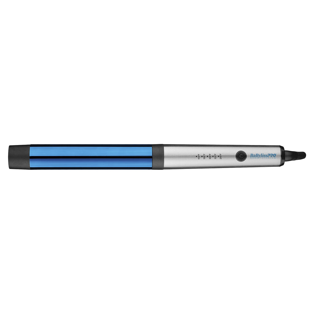Rizador Profesional BaBylissPRO Nano Titanium | Barril de Titanio Azul y Control Digital de Temperatura