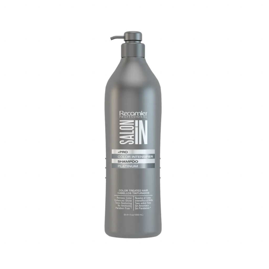 Shampoo Recamier Salon In Platinum Color Intensifier 1 Litro | Matizador Rubios y Mechas