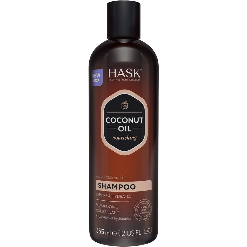 Shampoo Nutritivo con Aceite de Coco Hask Repairs & Hydrates 355 ml