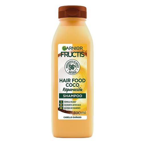 Shampoo de Coco Garnier Fructis Hair Food | Reparación (300 ml)