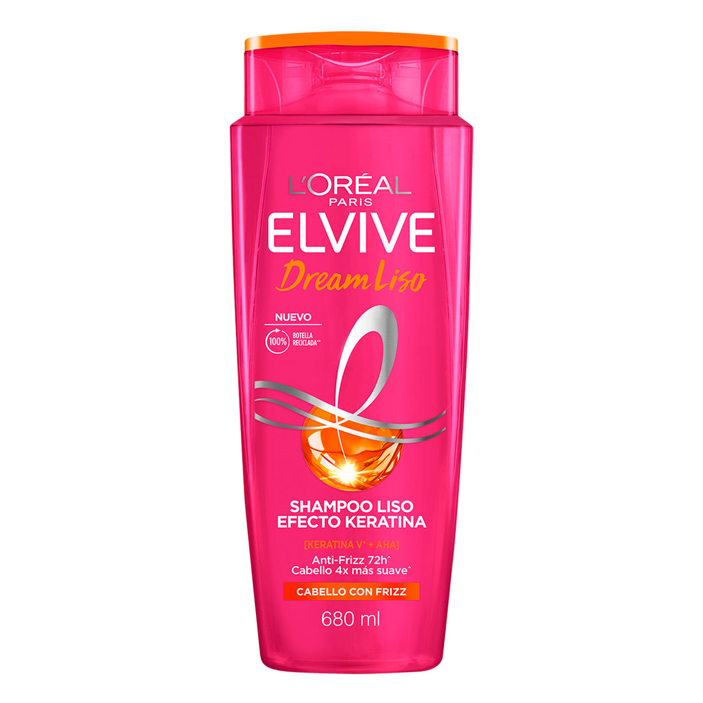 Shampoo L'Oréal Elvive Dream Liso - Efecto Keratina Anti-Frizz (370ml)