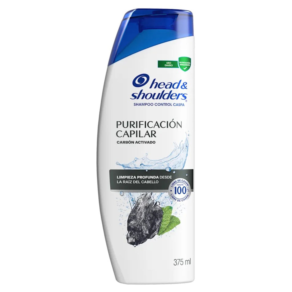 Shampoo Head & Shoulders Purificación Capilar Carbón Activado 375ml