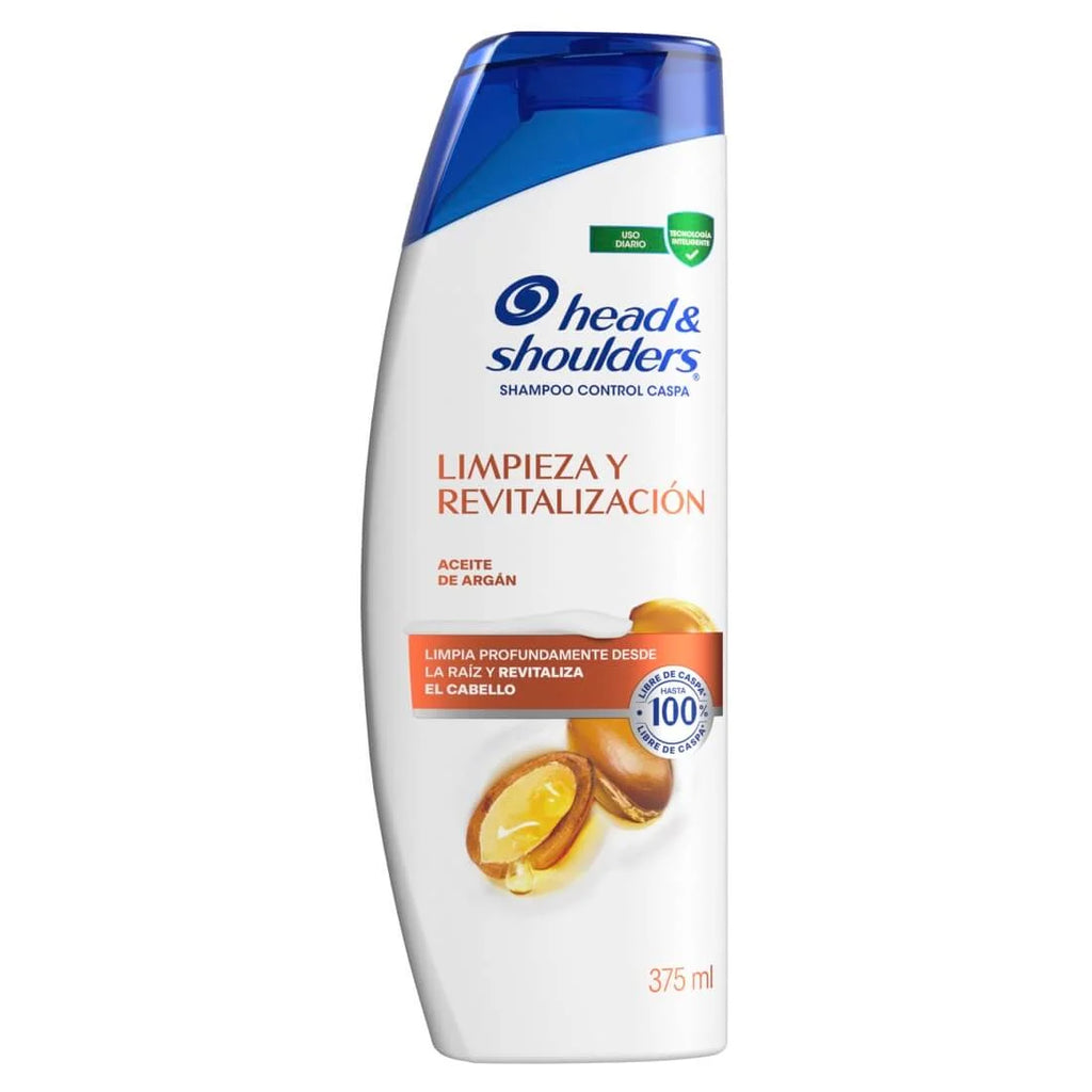 Shampoo Head & Shoulders Limpieza y Revitalización Aceite de Argán 375ml