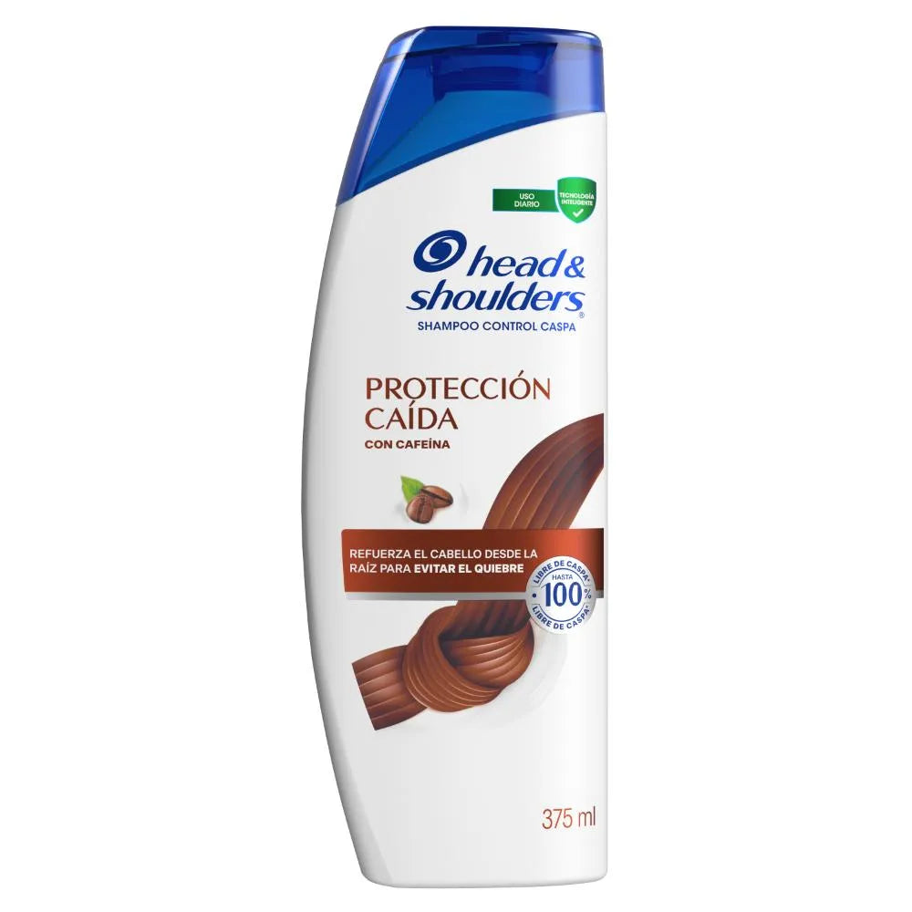 Shampoo Head & Shoulders Protección Caída con Cafeína 375ml