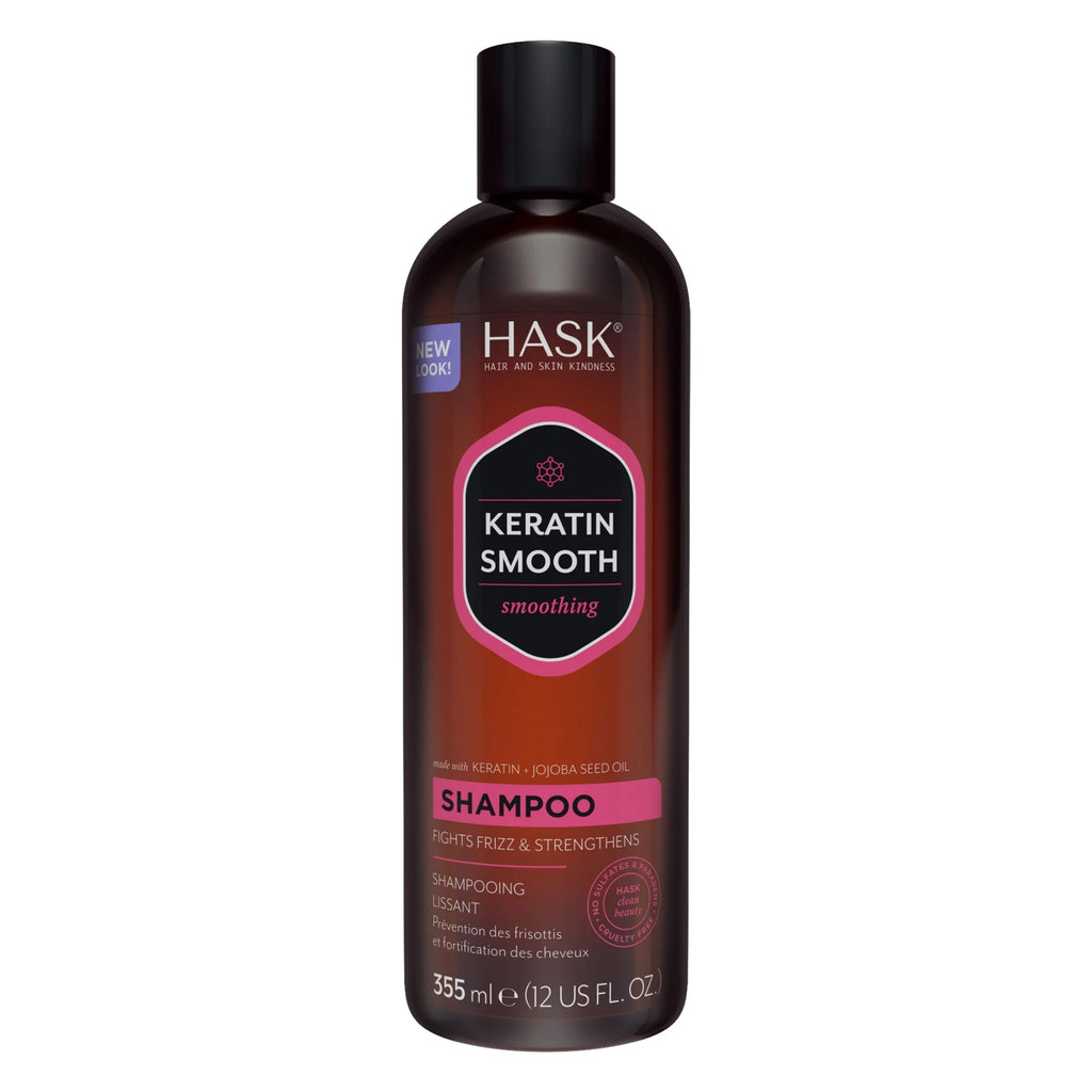 Shampoo Alisador y Antifrizz con Keratina Hask Keratin Smooth 355 ml