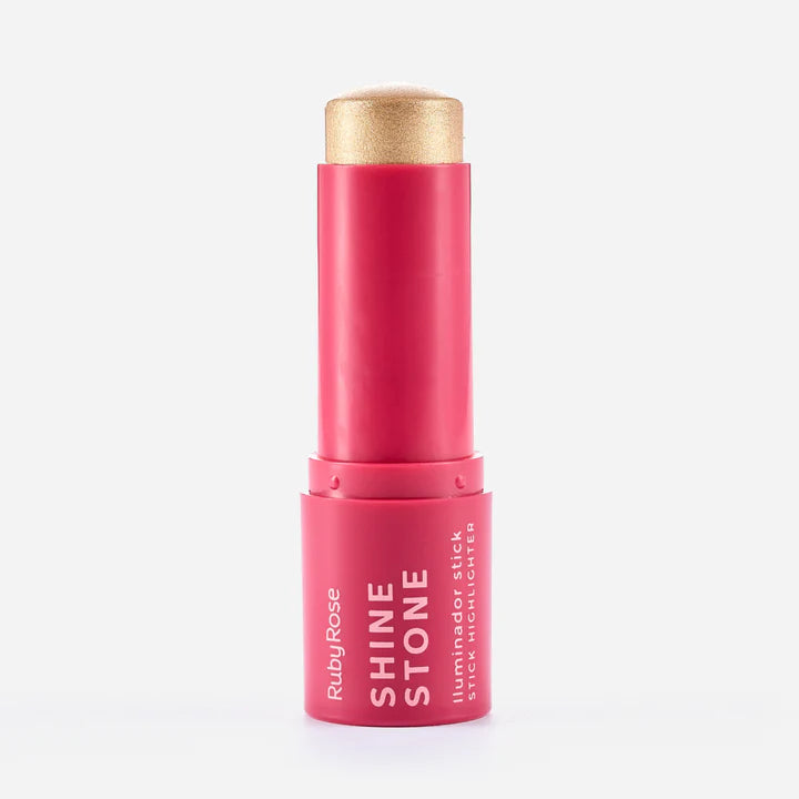 Iluminador en Stick Shine Stone Ruby Rose | Tono Pearly Glam | Glow Radiante y Sofisticado