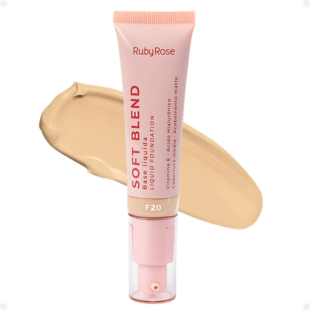 Base Líquida Soft Blend | Ruby Rose | Tono F20