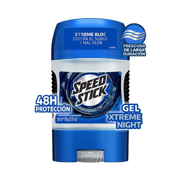 Desodorante Antitranspirante | Speed Stick Men Gel Xtreme Night | 85 g
