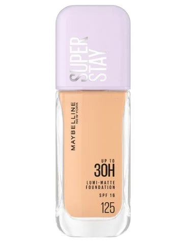 Base de Maquillaje Maybelline Super Stay Lumi-Matte Tono 125 | Hasta 30H de Duración