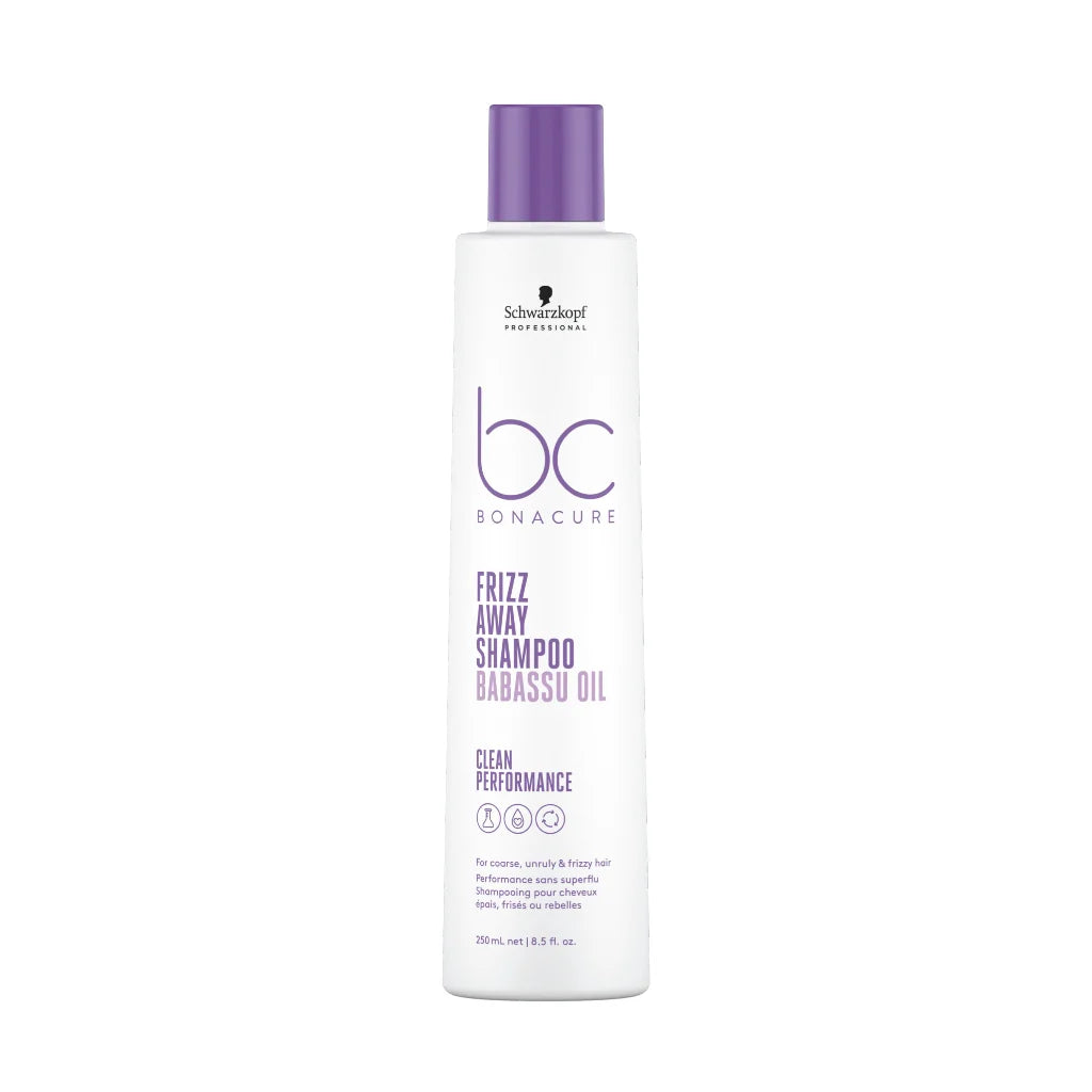 Shampoo Antifrizz Schwarzkopf BC Bonacure - Aceite de Babasú (250ml) | Control Total para Cabello Grueso y Rebelde