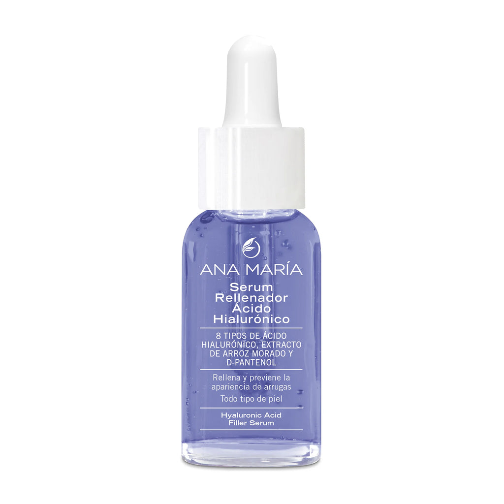 Serum Rellenador Ácido Hialurónico Ana María | 8 Tipos de Ácido Hialurónico, Arroz Morado y D-Pantenol
