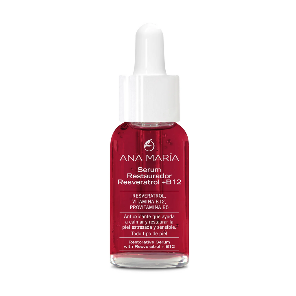 Serum Restaurador Ana María con Resveratrol y Vitamina B12 | Calma y Restaura la Piel