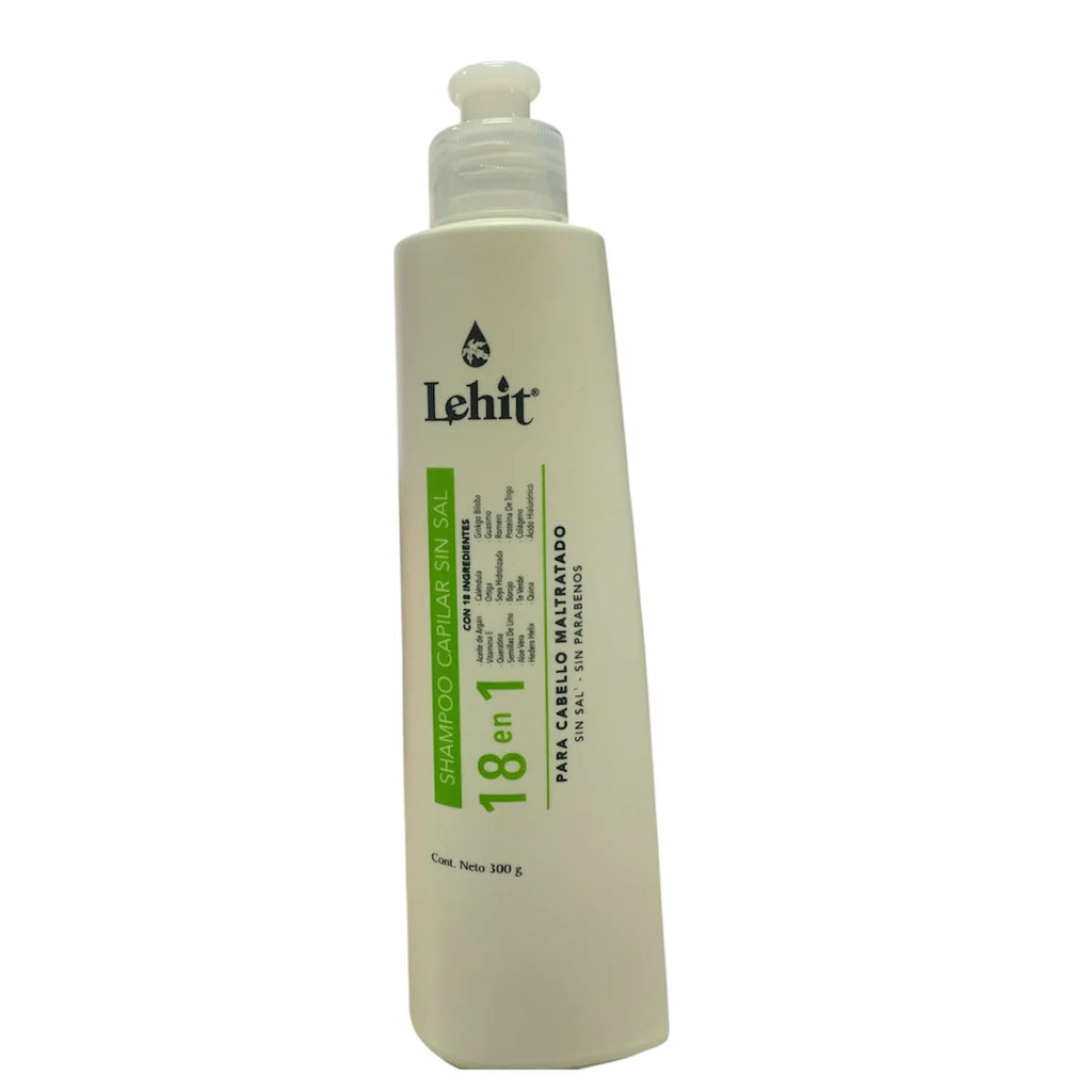 Shampoo Capilar 18 en 1 Lehit Sin Sal 300g | Reparación para Cabello Maltratado