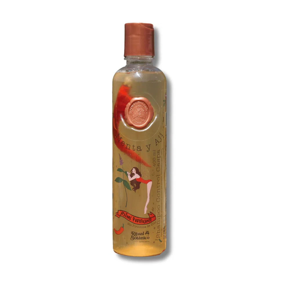 Ritual Botánico Shampoo Control Caspa Menta y Ají | Ritual Purificante 400ml