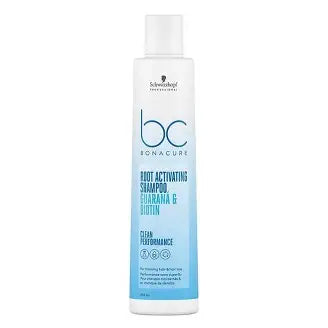 Shampoo Activador de Raíz Schwarzkopf BC Bonacure - Guaraná y Biotina (250ml) | Fortalece y Aumenta la Densidad Capilar